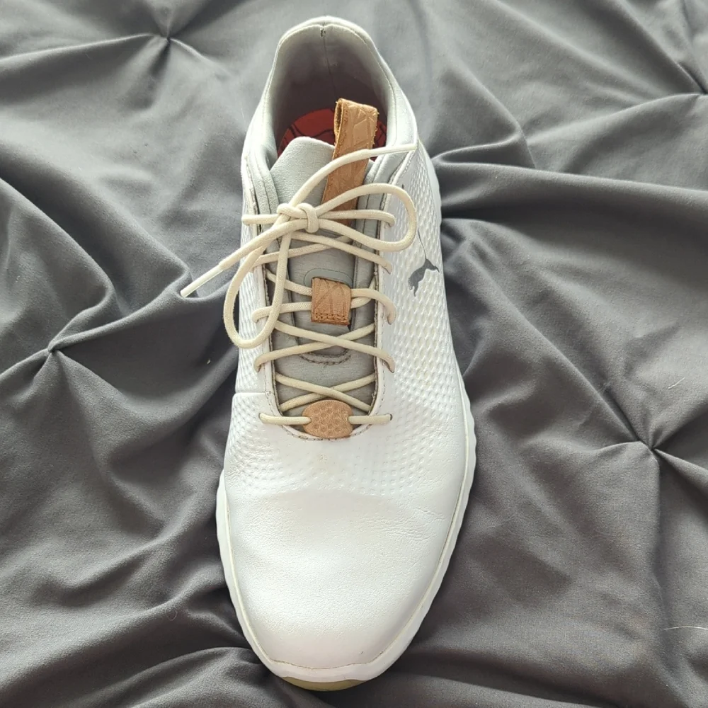 Puma Ignite Pwradapt Leather 2.0 Golf Shoes White Men's Size 11 - Picture 9 of 9